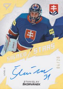 Škorvánek Stanislav 2025 Hokejové Slovensko Signed Stars Level 2 #SL2-SS