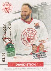 Štich David 2022 GOAL Cards Rozlučka Slavia Parallel #15