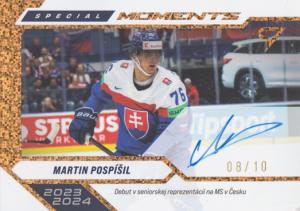 Pospíšil Martin 2025 Hokejové Slovensko Special Moments Auto #SMS-MP