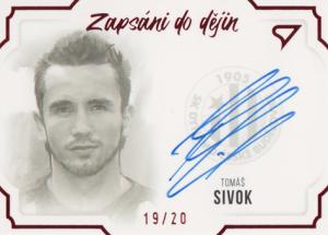 Sivok Tomáš 2023 Dekády fotbalové ligy Zapsáni do dějin Auto Red #S-TS