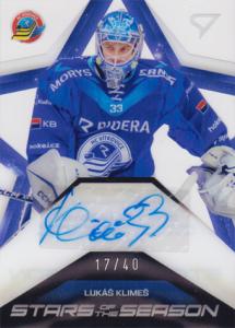 Klimeš Lukáš 2025 Tipsport ELH Play Off Stars of the Season Auto #SS-LK