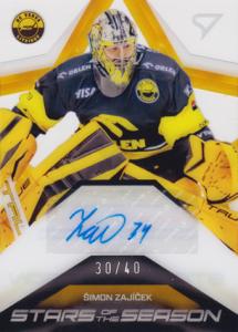 Zajíček Šimon 2025 Tipsport ELH Play Off Stars of the Season Auto #SS-SZ