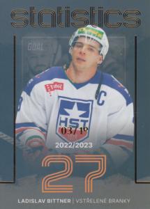 Bittner Ladislav 23-24 GOAL Cards Chance liga Statistics Parallel #ST-8