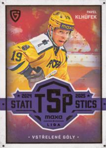 Klhůfek Pavel 25-26 GOAL Cards Maxa liga Statistics #TOP-6