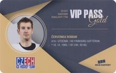 Červenka Roman 2018 MK Reprezentace VIP Pass Gold #VV2