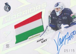 Vay Ádám 24-25 Tipos Extraliga Worldwide Warriors Auto Flag #WWS-AV