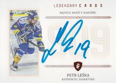 Leška Petr 2023 Legendary Cards Rekordy ELH Základní část Signature #ZC-PC1