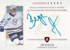 Burger Jiří 2023 Legendary Cards Rekordy ELH Základní část Signature #ZC-S05